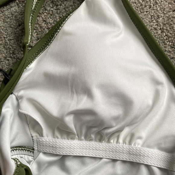 Shade & Shore Palm Plunge-Front Tie-Wrap One-Piece Swimsuit - Picture 11 of 12